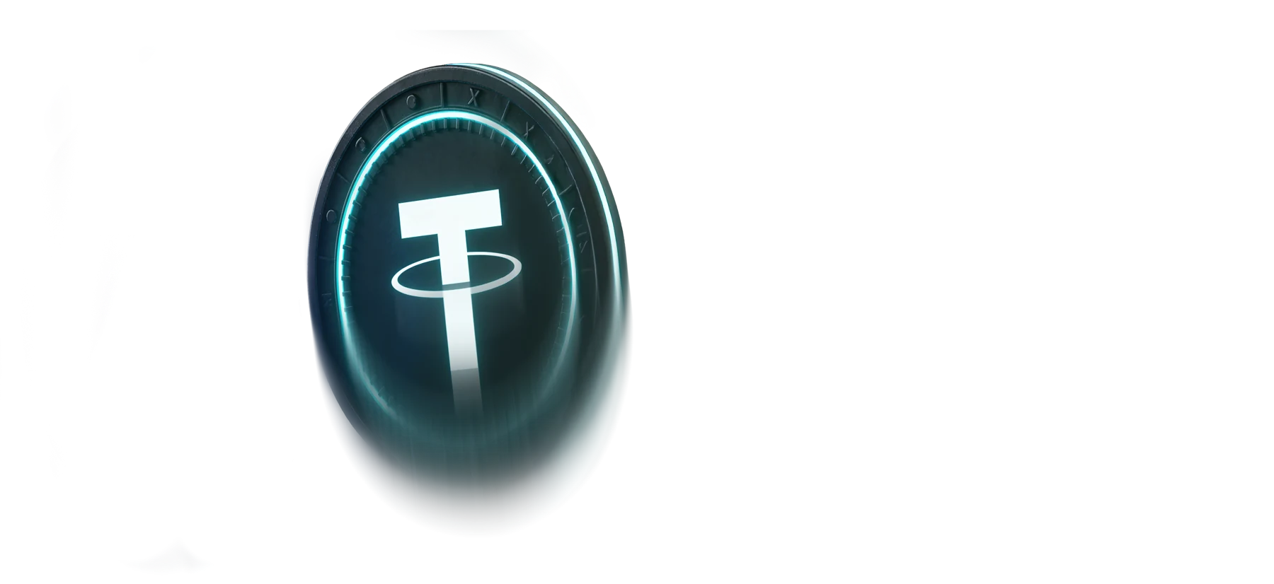 Turquoise Tether coin representing USDT withdrawals at Here2Win Casino