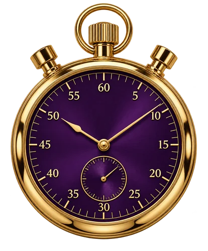 A stopwatch, standing in for the timed, step-by-step checks behind this guide
