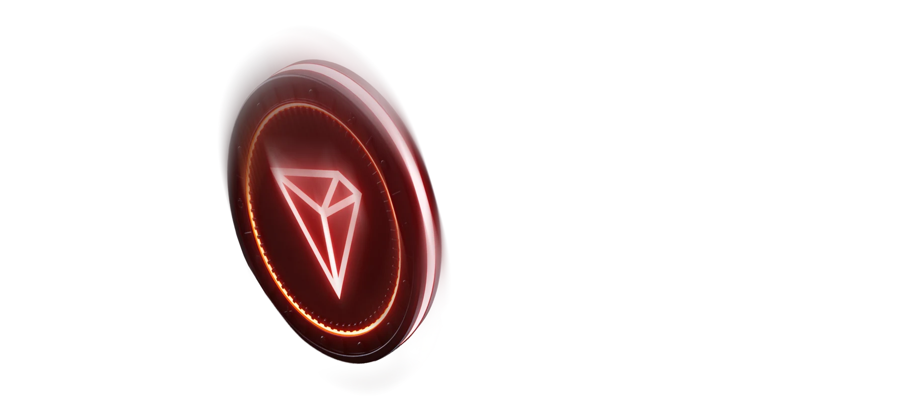 Red Tron coin representing TRX withdrawals at Here2Win Casino