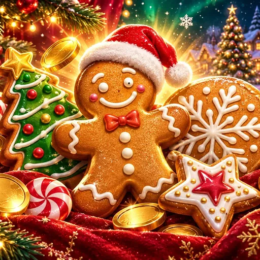 25 Cookies: Hit the Bonus cover art with festive winter cookies